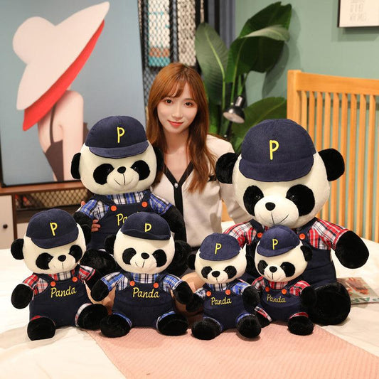 Large Panda With Hats Rest Pillows Pillows - Plushie Depot