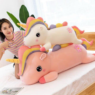 Kawaii Plush Rainbow Unicorn Toy, Giant Stuffed Unicorn Plush for Kids - Plushie Depot