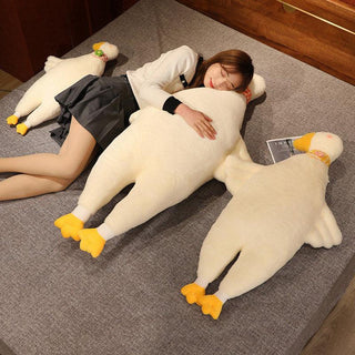 Cute White Geese Hug Pillows Plushie Depot