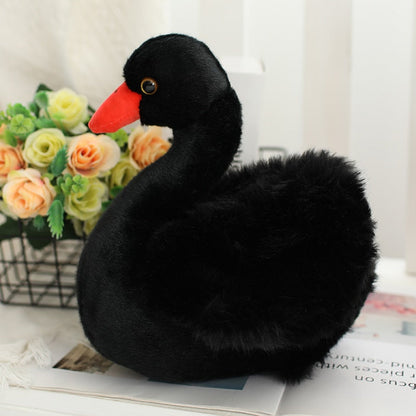 Beautiful Black & White Swan Plushies 10" Black Stuffed Animals - Plushie Depot