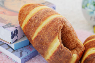 Baked Bread Plush Slippers Plushie Depot