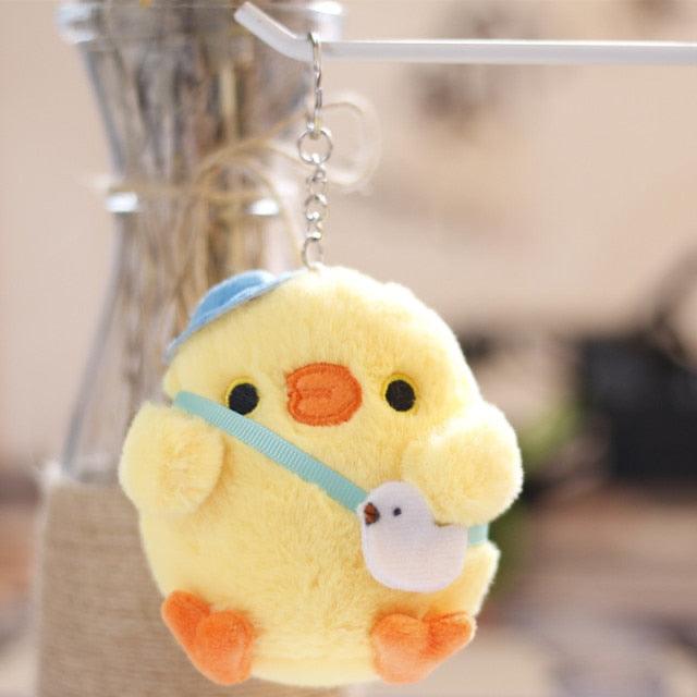 Cute Little Yellow Chicken Keychains 3" Keychains Plushie Depot
