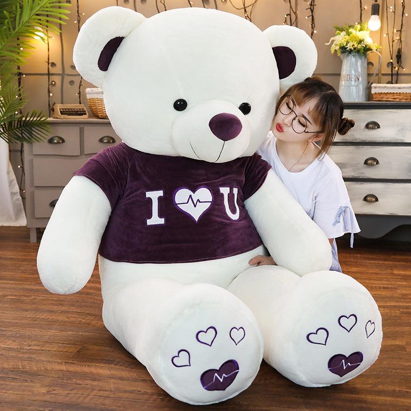 LOVE Scarf Teddy Bear Plush Doll White 80cm Teddy bears Plushie Depot