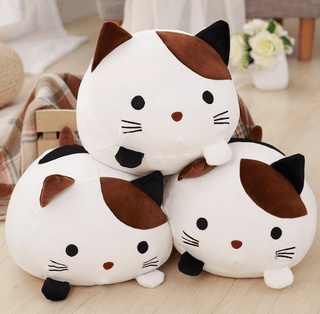 Kawaii Plush Cat Toys Soft Stuffed Down Cotton Pillow Cartoon Animal Plushie Depot