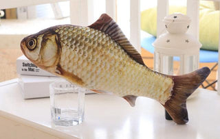 Pet Soft Plush 3D Fish Shape Cat Toy Interactive Gifts tujiyu Plushie Depot