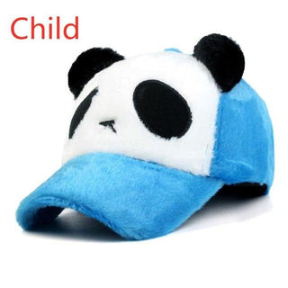 Cute Fuzzy Panda Hat Plushy 3 Adjustable Plushie Depot