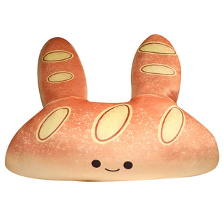 Cute Bunny Shaped Bread Plush Pillow Default Title Plushie Depot