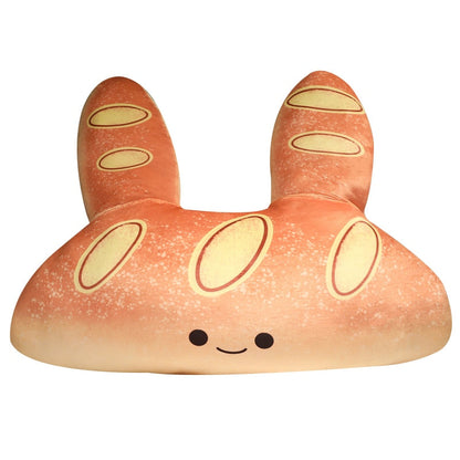 Cute Bunny Shaped Bread Plush Pillow Default Title Pillows - Plushie Depot