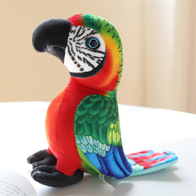 Realistic Parrot Plushies 8" Red Stuffed Animals - Plushie Depot