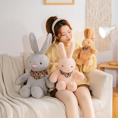 Sitting Long Eared Rabbit Stuffed Animal Stuffed Animals - Plushie Depot