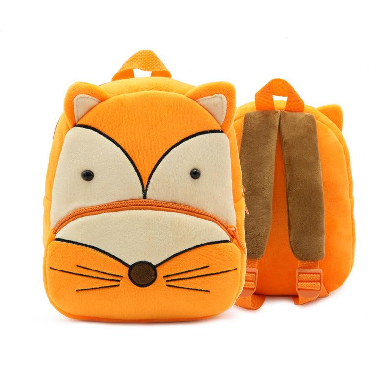 Cute Animal Plush Backpacks, Cartoon Book Bags for Children Fox Bags Plushie Depot