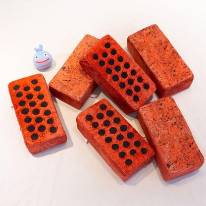 Realistic Brick Plush Stress Toys Plushie Depot