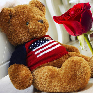 Genuine I love the USA Teddy Bear B 60cm Teddy bears - Plushie Depot