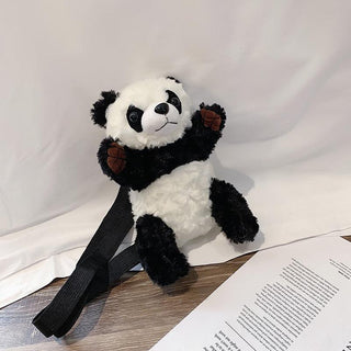 cute plush panda bag cartoon shoulder bag Plushie Depot