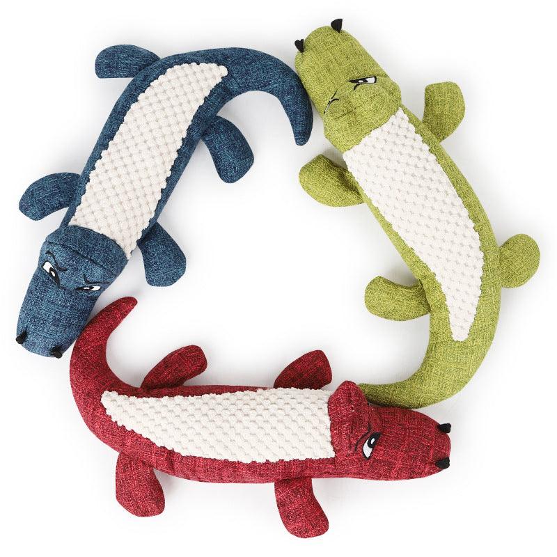 Crocodile Shaped Dog Chew Toys Pet Toys Plushie Depot