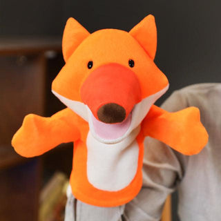 Soft Animal Hand Puppets fox 9" Plushie Depot