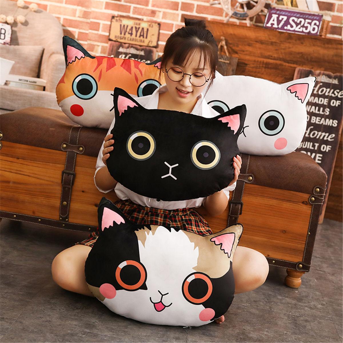 Cute cartoon cat pillow plush toy Plushie Depot