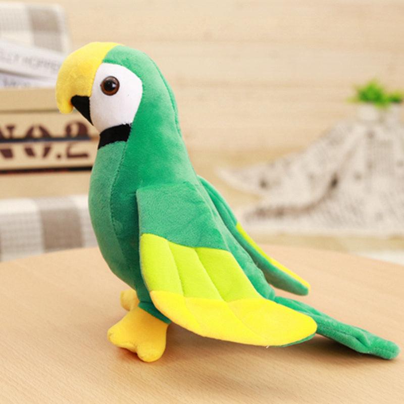 Simulation Parrot Bird Doll Plush Toy Green Plushie Depot
