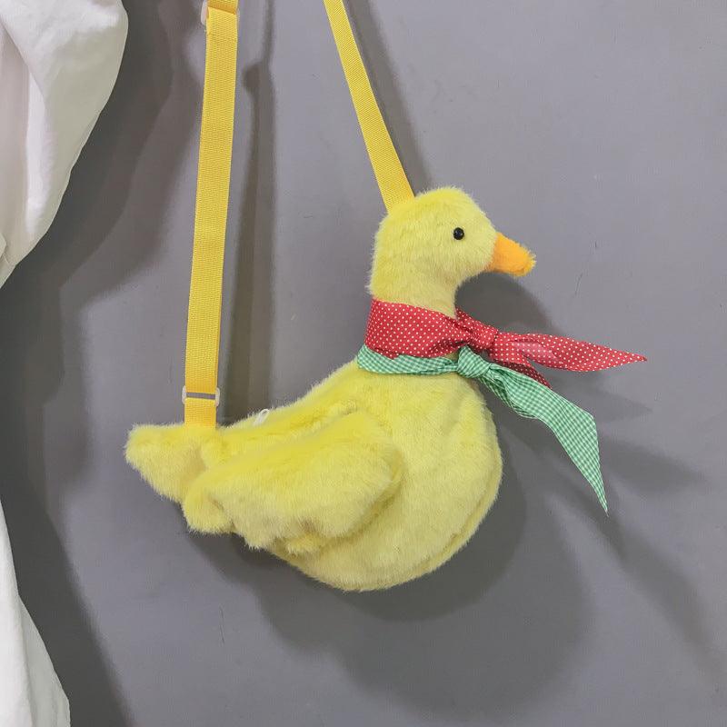 Plush duck shoulder bag Yellow Bags - Plushie Depot