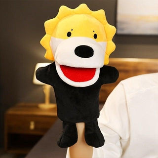 Cute Animal Hand Puppets for Kids lion 9" Plushie Depot