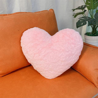 Heart Shaped Pillow light pink Pillows - Plushie Depot