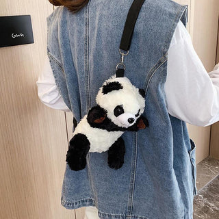 cute plush panda bag cartoon shoulder bag Plushie Depot