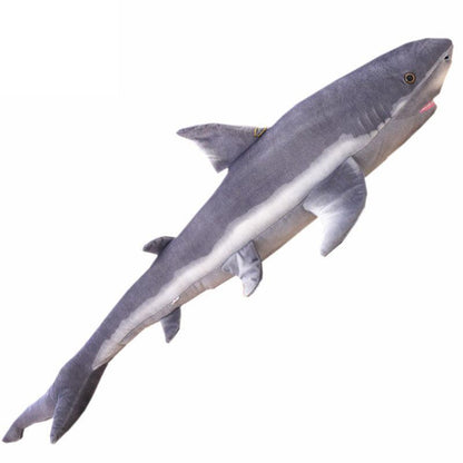 Big Imitation shark doll plush toy Grey Stuffed Animals - Plushie Depot