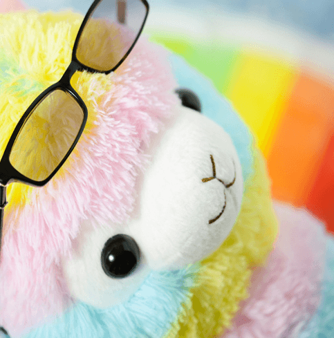 Cute and Colorful Rainbow Alpaca Plush Toy Dolls, Cute Stuffed Animals Plushie Depot