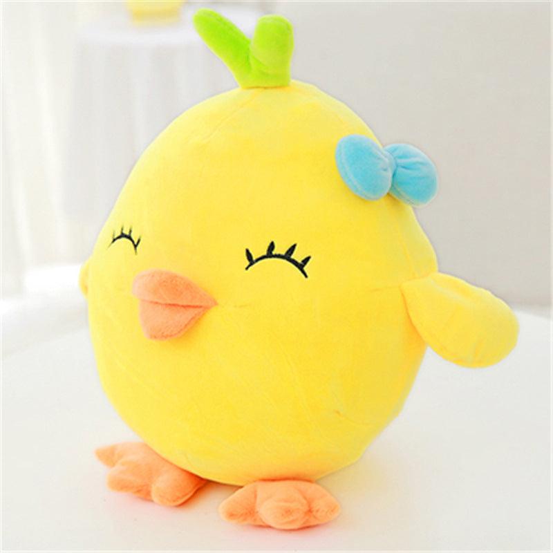 Small grass chicken plush toy Yellow Smile Plushie Depot