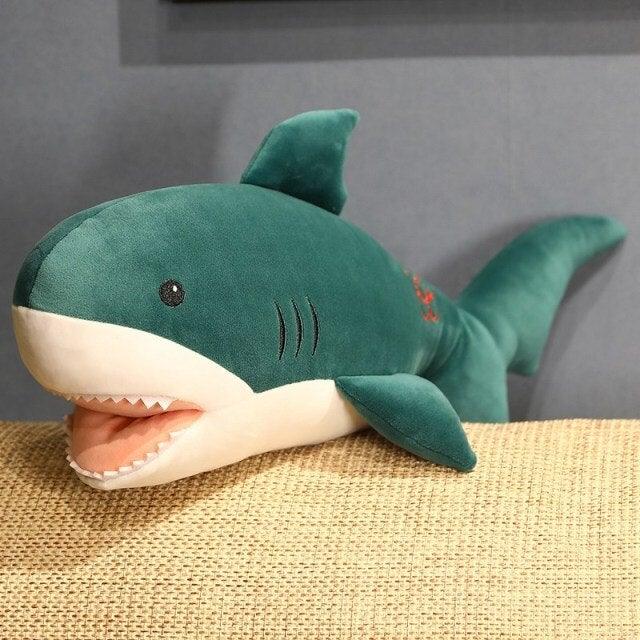 Shilo Shark 19” green Stuffed Animals Plushie Depot