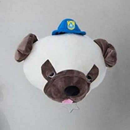 Creative Stuffed Animal Nursery Plush Wall Decor Brown dog with hat Wall Decor Plushie Depot