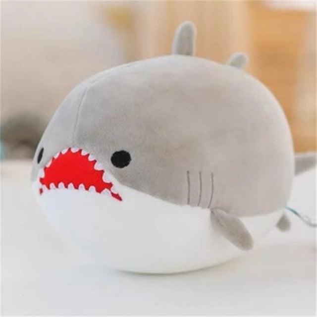 Round store shark plush