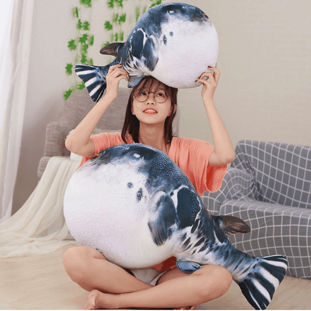 Pufferfish plush top