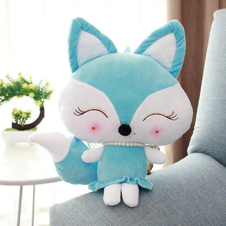 Cute Cartoon Fox plush doll Blue Plushie Depot