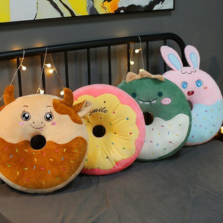 Kawaii Animal Cartoon Donut Plushies Stuffed Animals - Plushie Depot