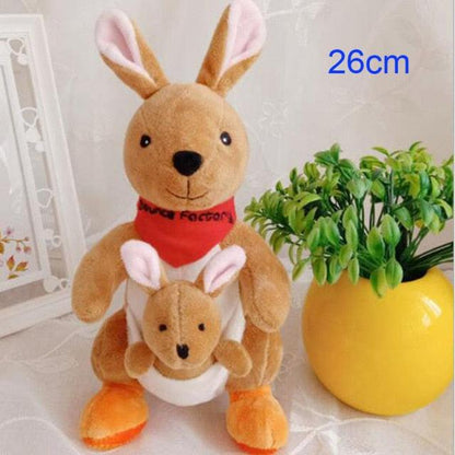 Mother and Joey Australian Kangaroo Plush Toys 8" Stuffed Animals - Plushie Depot