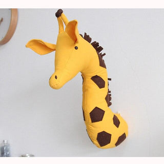 Nordic Stuffed Animal Head Wall Decoration giraffe Plushie Depot
