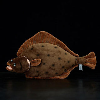 15.7" Realistic Flounder Fish Plush Toy Plushie Depot