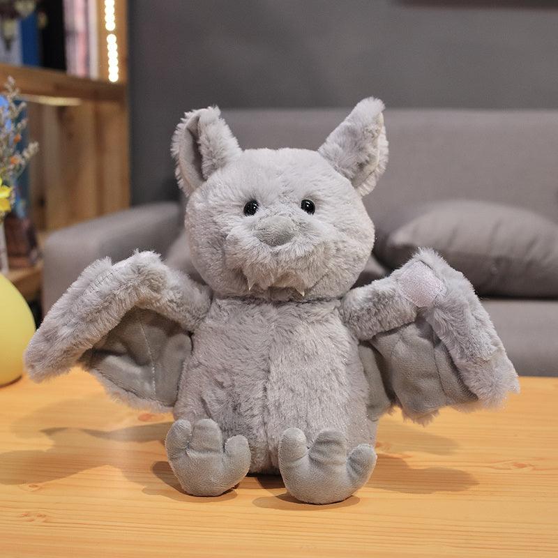 Bat doll plush toy Grey Stuffed Animals Plushie Depot