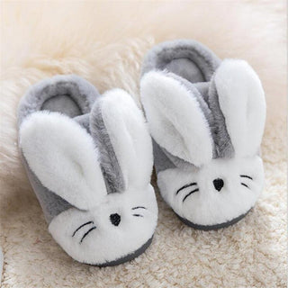 Children's Indoor Cotton Plush Bunny Rabbit Slippers, Warm Plushy Slippers for Kids Plushie Depot