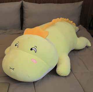 Dinosaur doll plush toy yellow - Plushie Depot