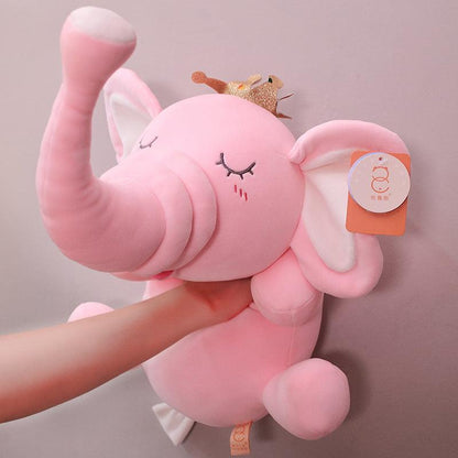 Pink Stuffed Elephant Plush Toy for Baby Showers and Kids Plushie Depot