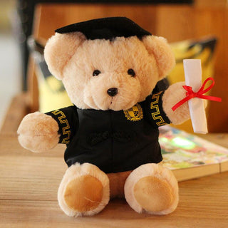 Graduated Doctor Bear Doll Hooded Bear Doll Teddy Bear Plush Toy Plushie Depot