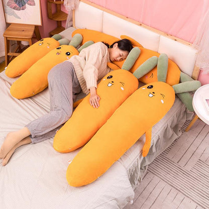 Giant Carrot Hug Pillows Pillows Plushie Depot