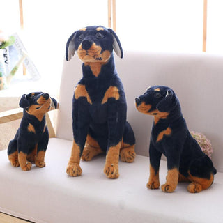 Cute Realistic Rottweiler Dog Plush Toys - Plushie Depot