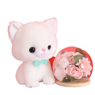 Cute Bowtie Kitty Cat Plushies Stuffed Animals - Plushie Depot
