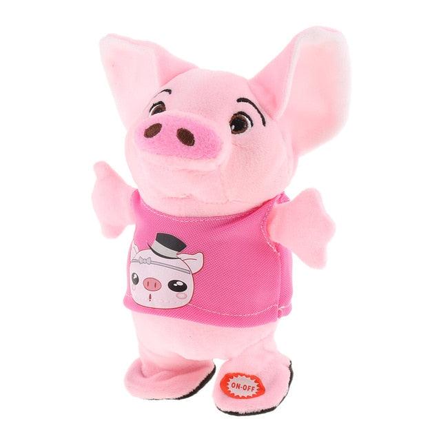 Funny Walking and Talking Pig Plush Toy Pink Pig Stuffed Animals Plushie Depot