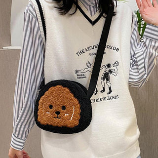 Plush Cute Cartoon Pully Doll Shoulder Messenger Bag Bags - Plushie Depot