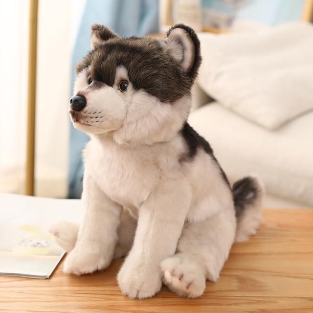 Cute Realistic Wolf Plushy Default Title Stuffed Animals Plushie Depot