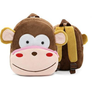 Cute Animal Plush Backpacks, Cartoon Book Bags for Children Monkey Plushie Depot